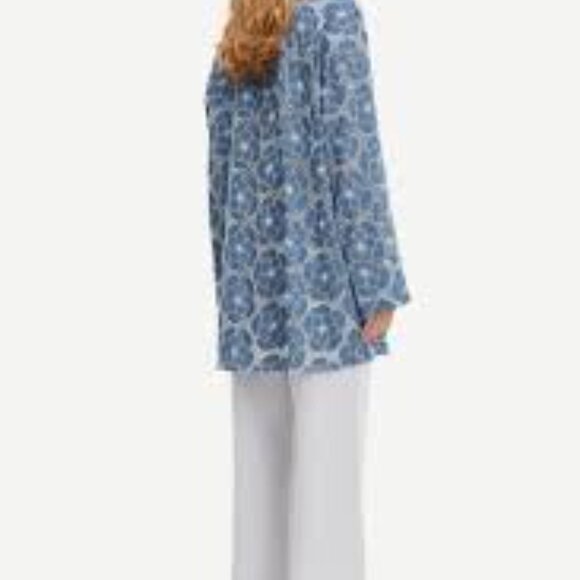 Samsoe oversized Jimea button-down denim embroidered top, sz. XS/S - Picture 5 of 5